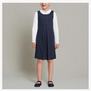 Lands' End Navy Blue Uniform Jumper Dress, Size 7-8, Multiple Available